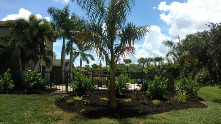 Creating a private tropical outdoor living space for Palmetto, FL homeowner